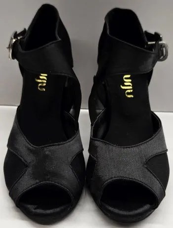 3" Trionyx -- Women's Latin Sandal with Street Sole -- Black