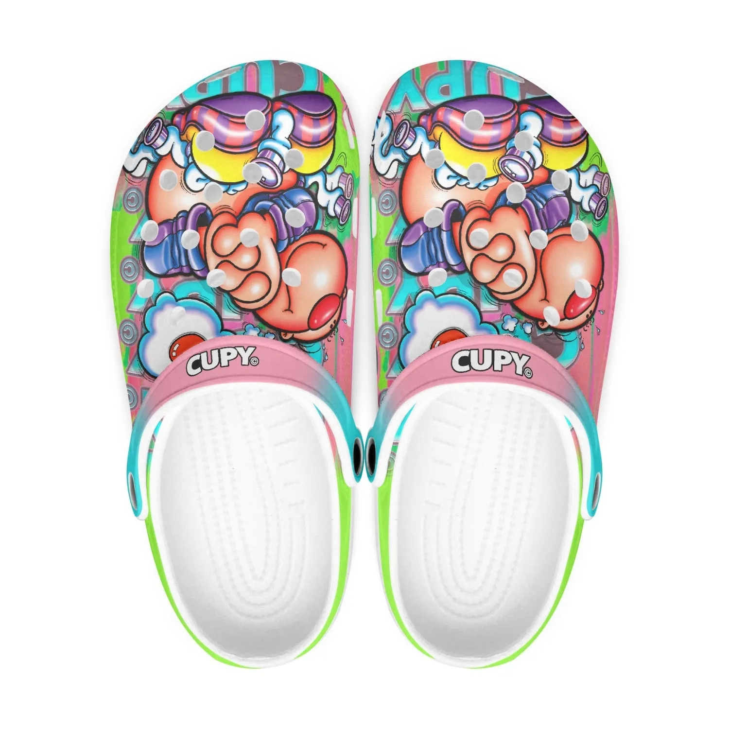 413. All Over Printed Clogs