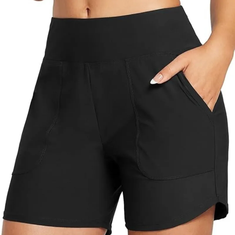 5-Inch Swim Board Shorts – Quick-Dry Stretch Fabric with Pockets