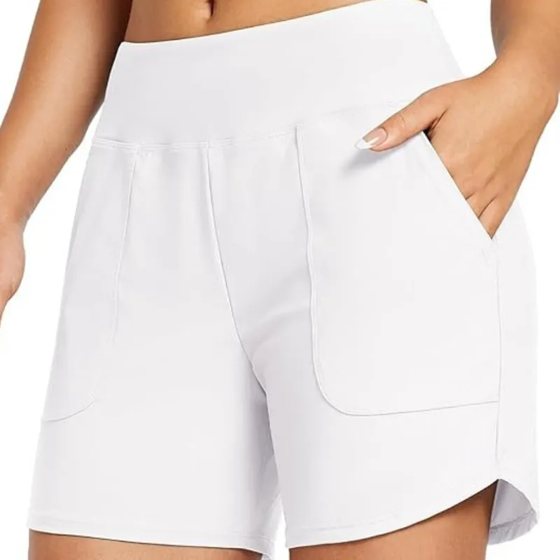 5-Inch Swim Board Shorts – Quick-Dry Stretch Fabric with Pockets