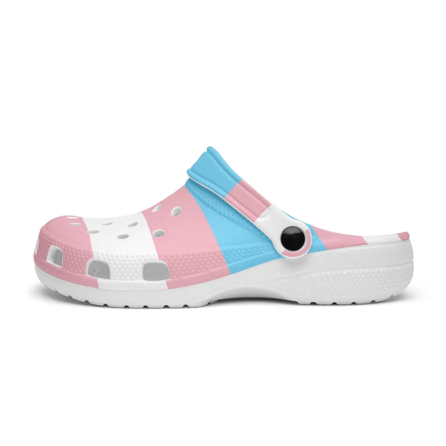 65 MCMLXV Unisex LGBT Transgender Pride Flag Printed Clogs