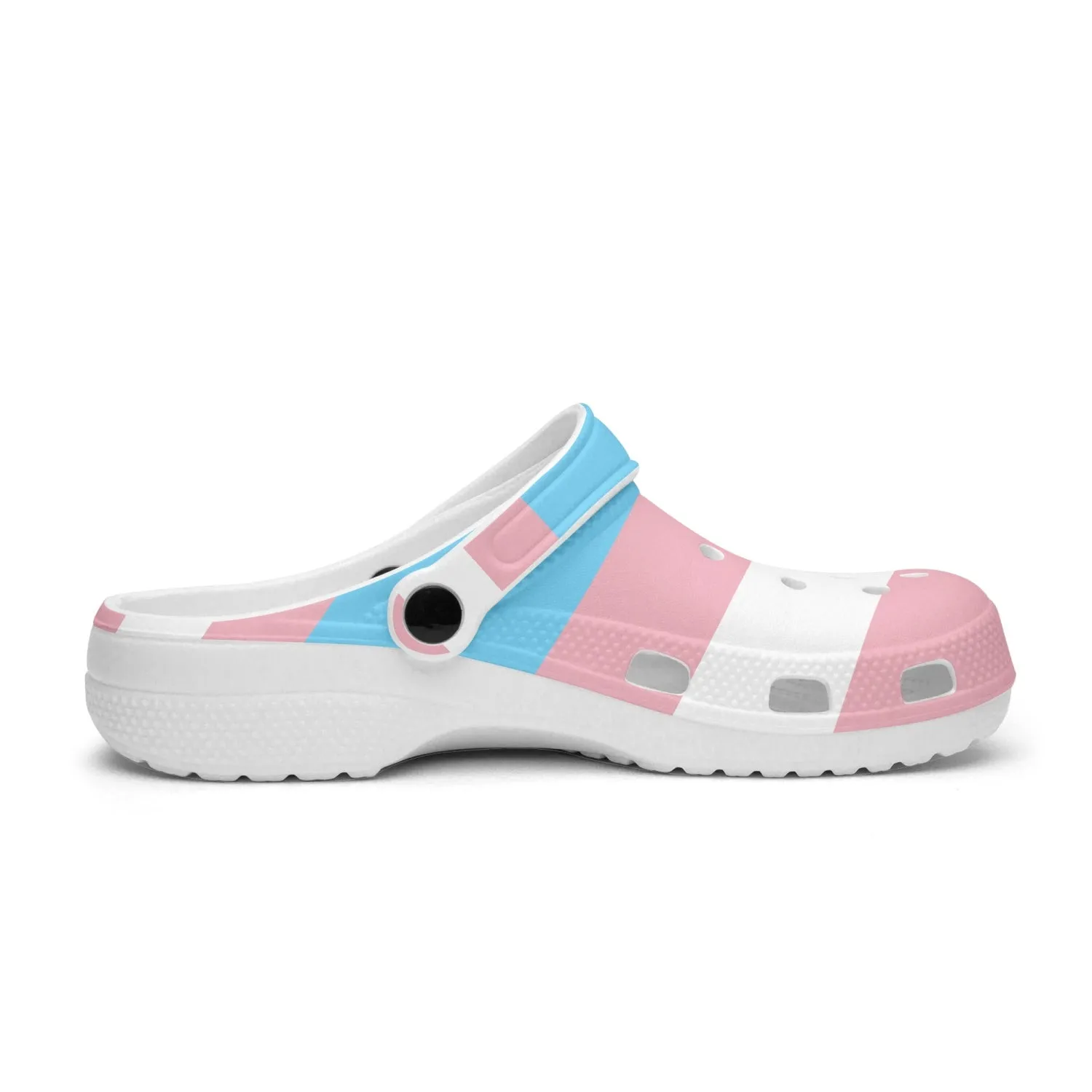 65 MCMLXV Unisex LGBT Transgender Pride Flag Printed Clogs