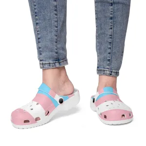 65 MCMLXV Unisex LGBT Transgender Pride Flag Printed Clogs