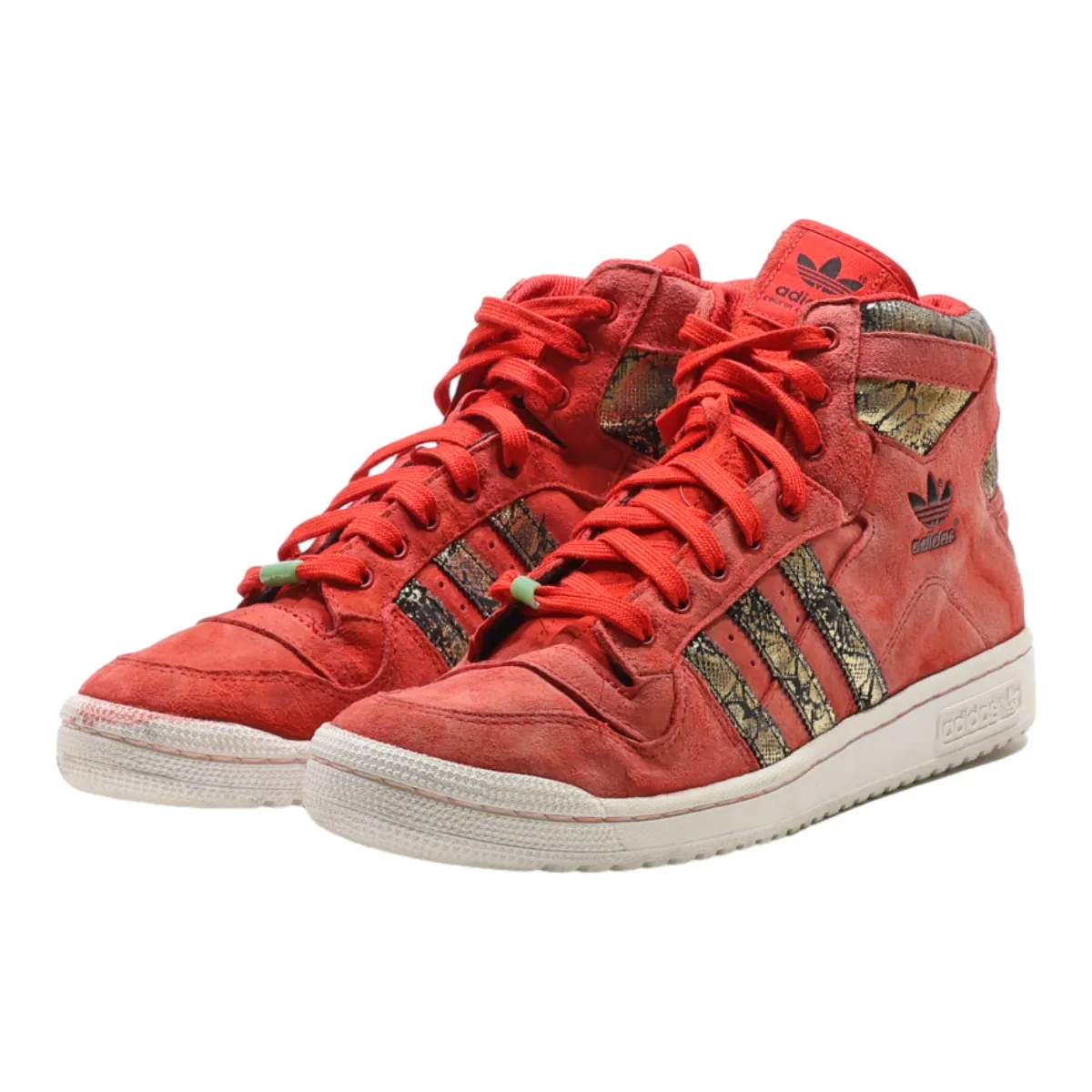 ADIDAS Decade OG Mid CHY High Top Trainers Red Suede Mens UK 9.5