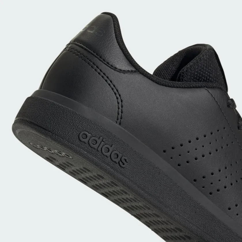 ADIDAS KID'S ADVANTAGE TRIPLE BLACK SNEAKER SHOES