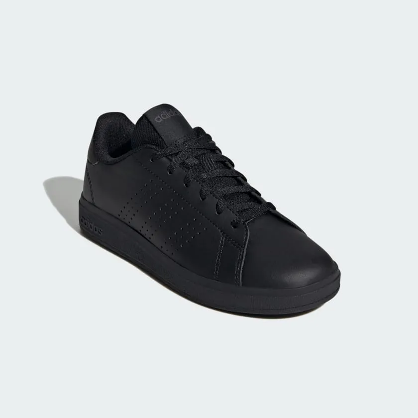 ADIDAS KID'S ADVANTAGE TRIPLE BLACK SNEAKER SHOES