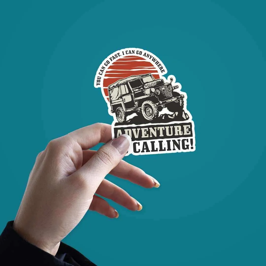 Adventure is calling Sticker