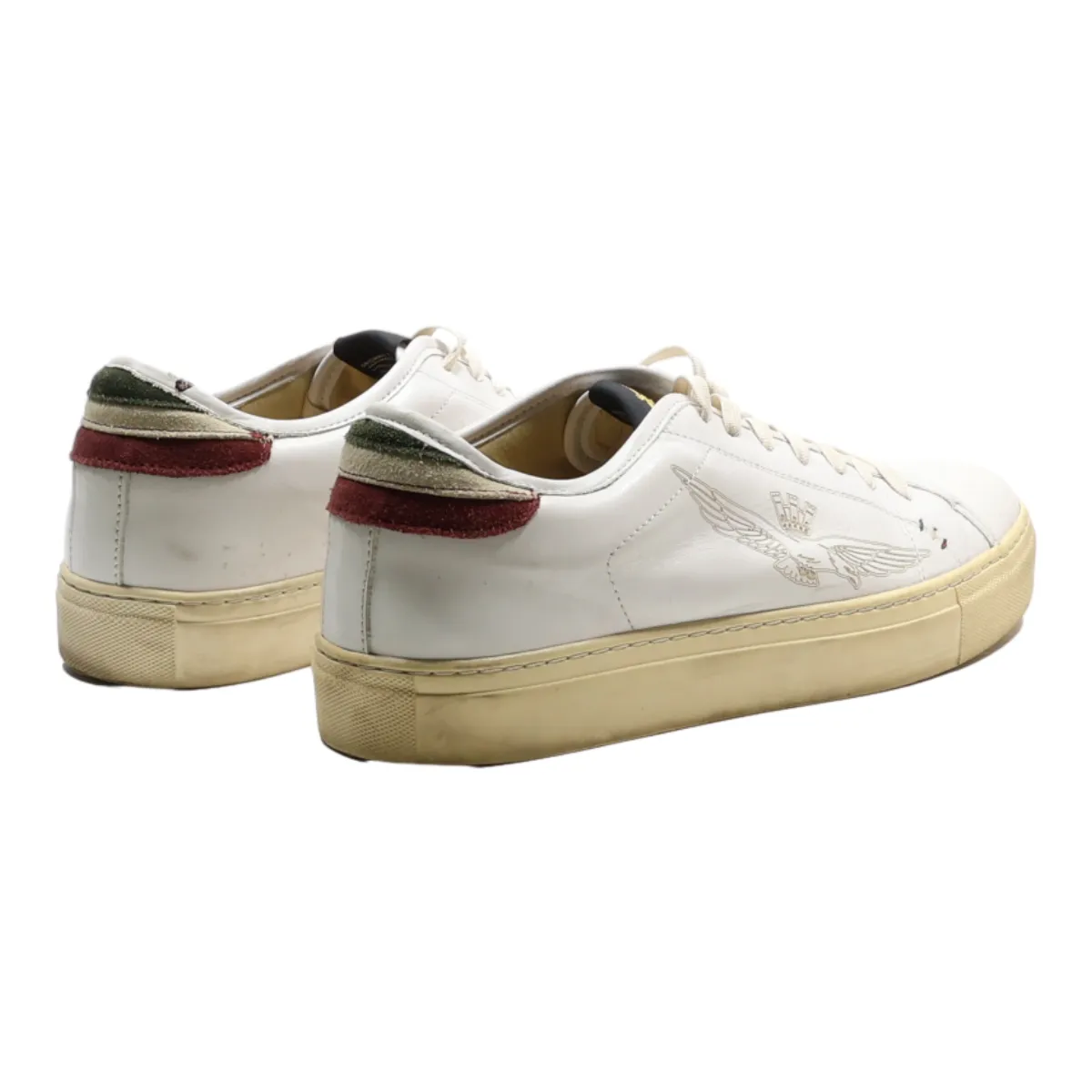 AERONAUTICA MILITARE Sneaker Trainers White Leather Mens UK 9