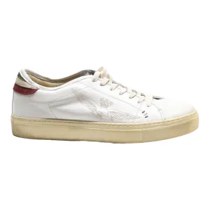AERONAUTICA MILITARE Sneaker Trainers White Leather Mens UK 9