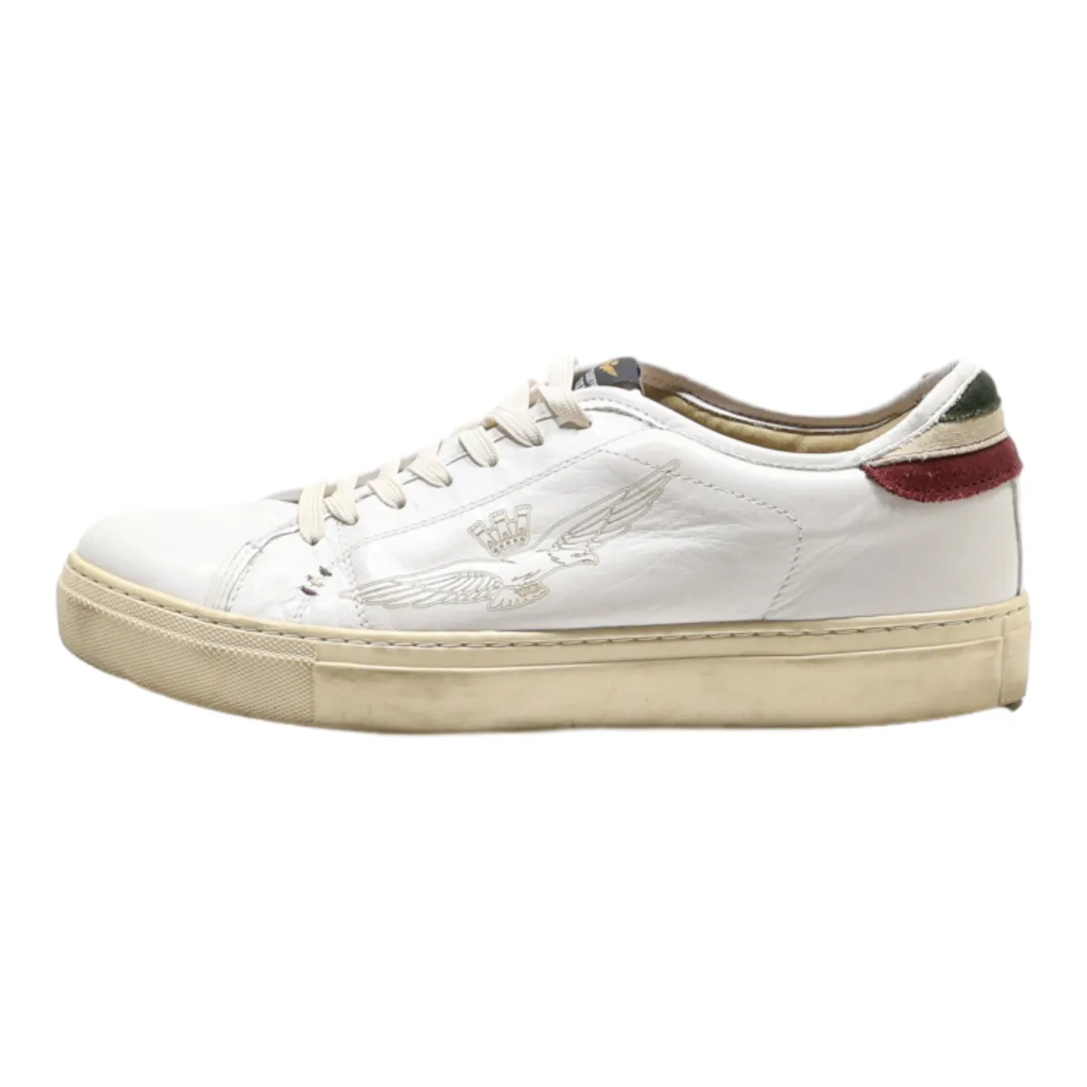 AERONAUTICA MILITARE Sneaker Trainers White Leather Mens UK 9