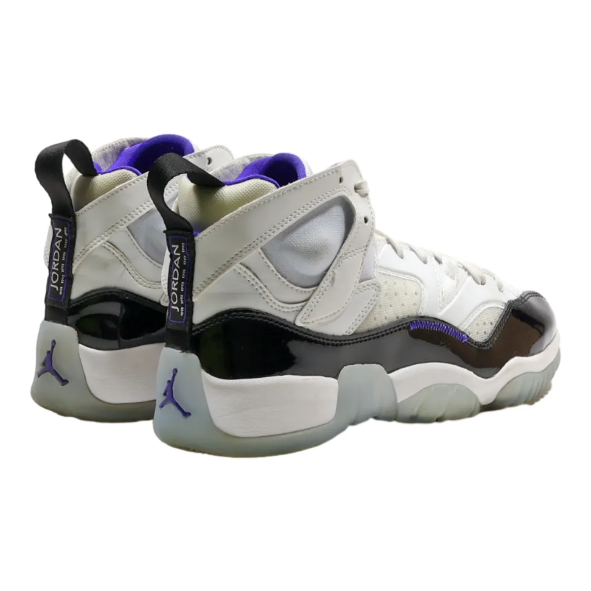 AIR JORDAN High Top Trainers White Synthetic Boys UK 5
