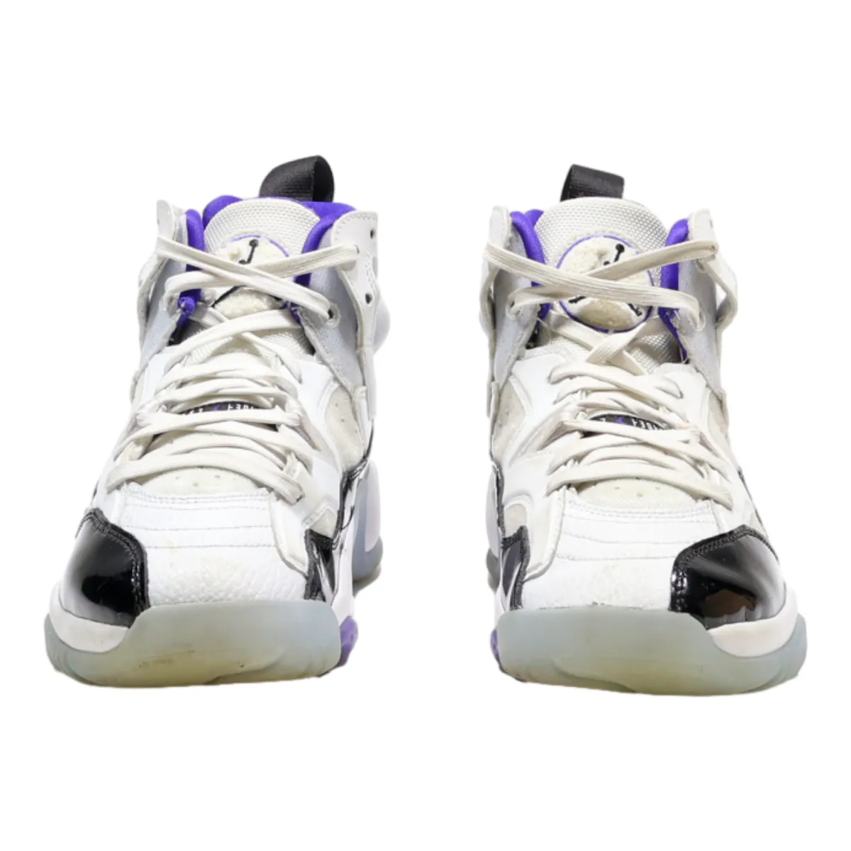 AIR JORDAN High Top Trainers White Synthetic Boys UK 5