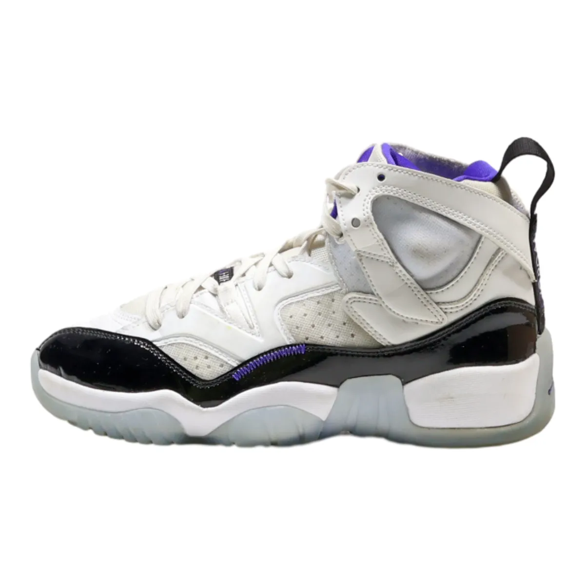 AIR JORDAN High Top Trainers White Synthetic Boys UK 5