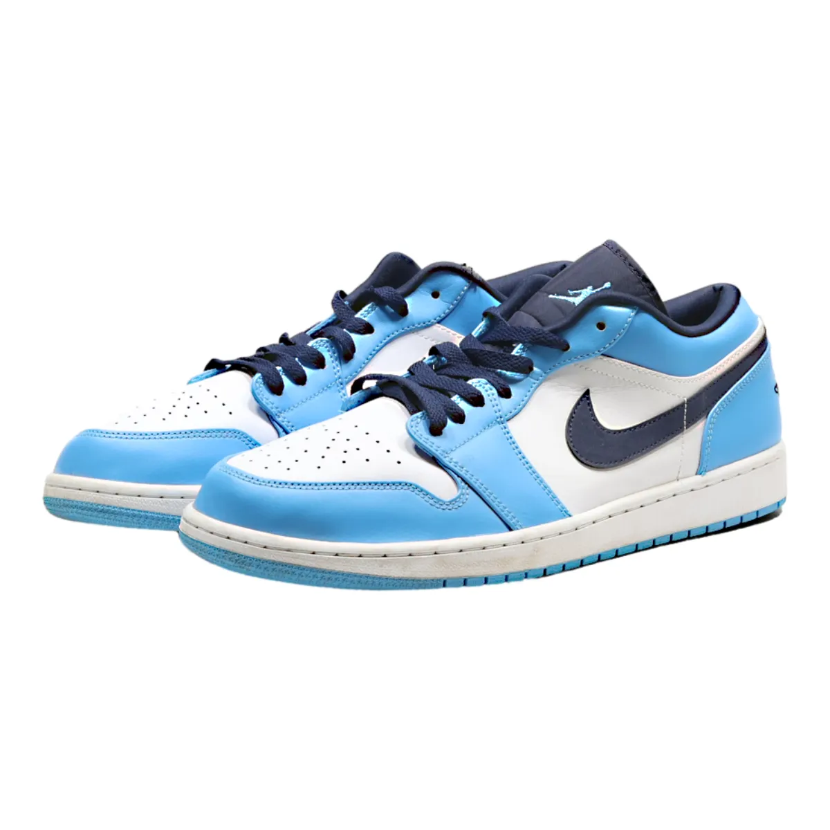 AIR JORDAN Sneaker Trainers Blue Leather Mens UK 12