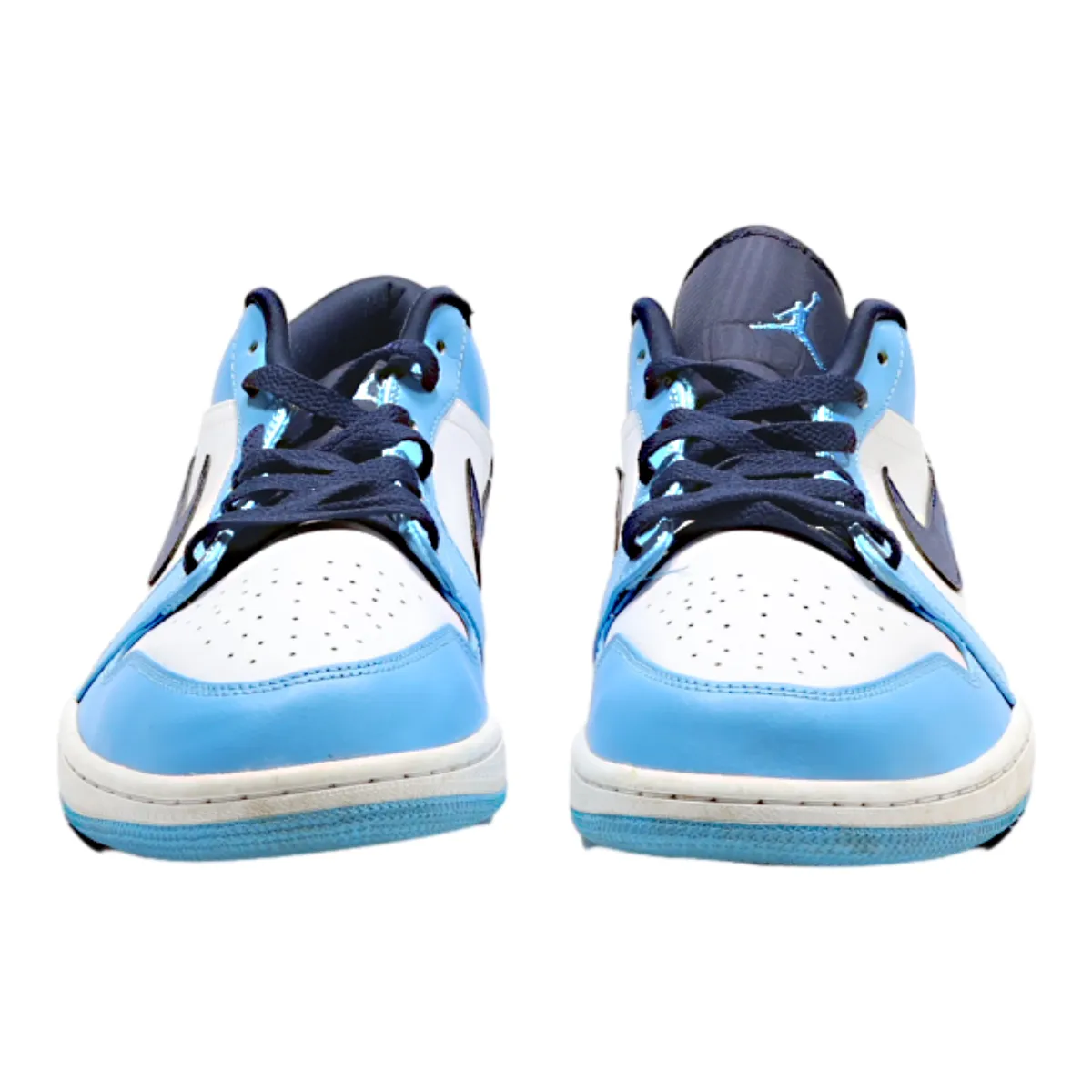 AIR JORDAN Sneaker Trainers Blue Leather Mens UK 12