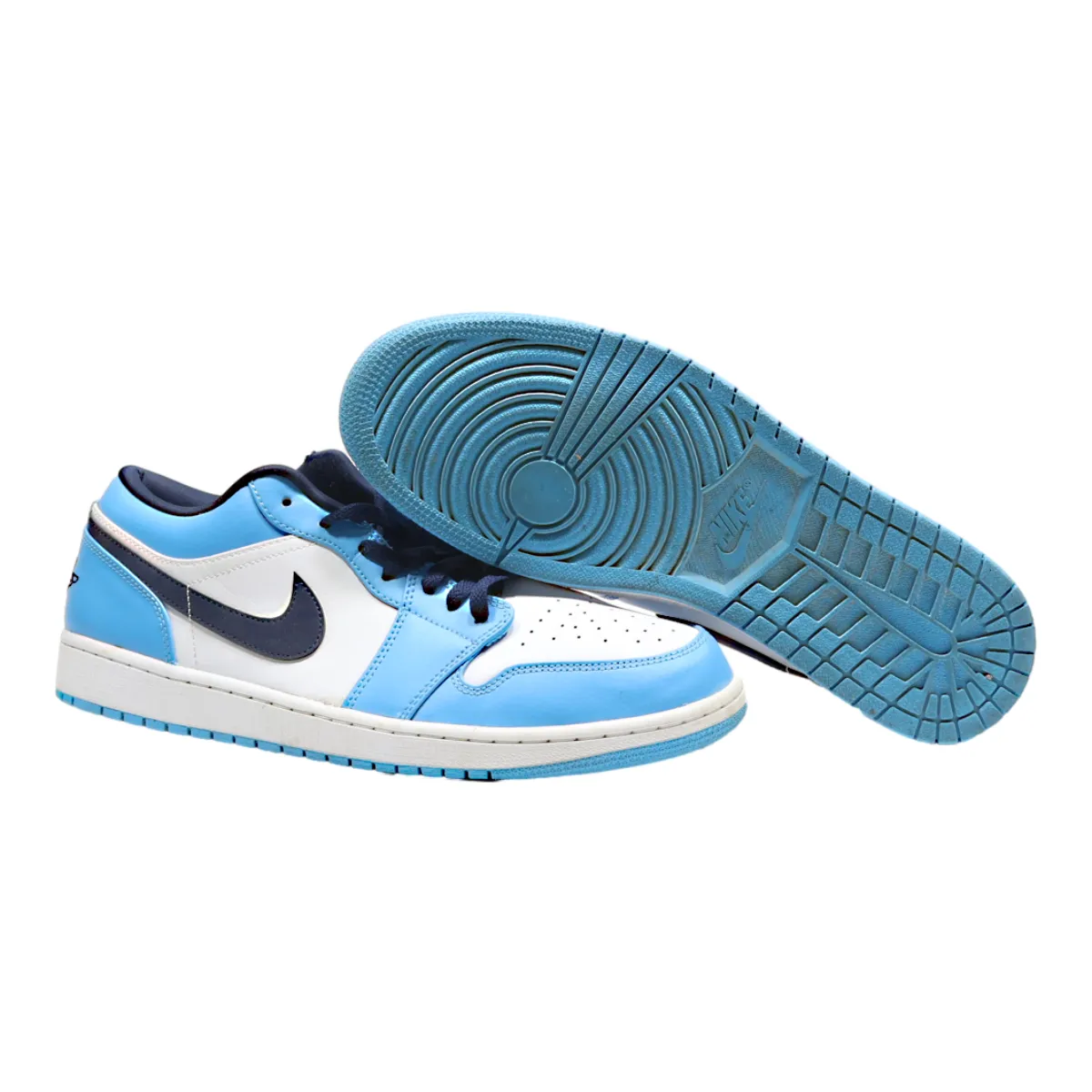 AIR JORDAN Sneaker Trainers Blue Leather Mens UK 12