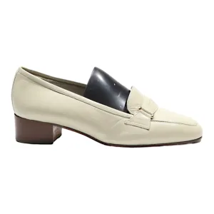 ALEXANDRIA Loafer Shoes Beige Leather Womens UK 3