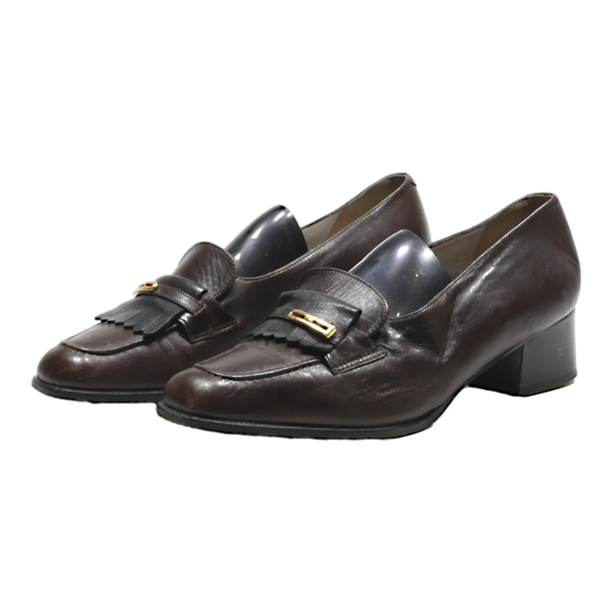 ALEXANDRIA Loafer Shoes Brown Leather Womens UK 4