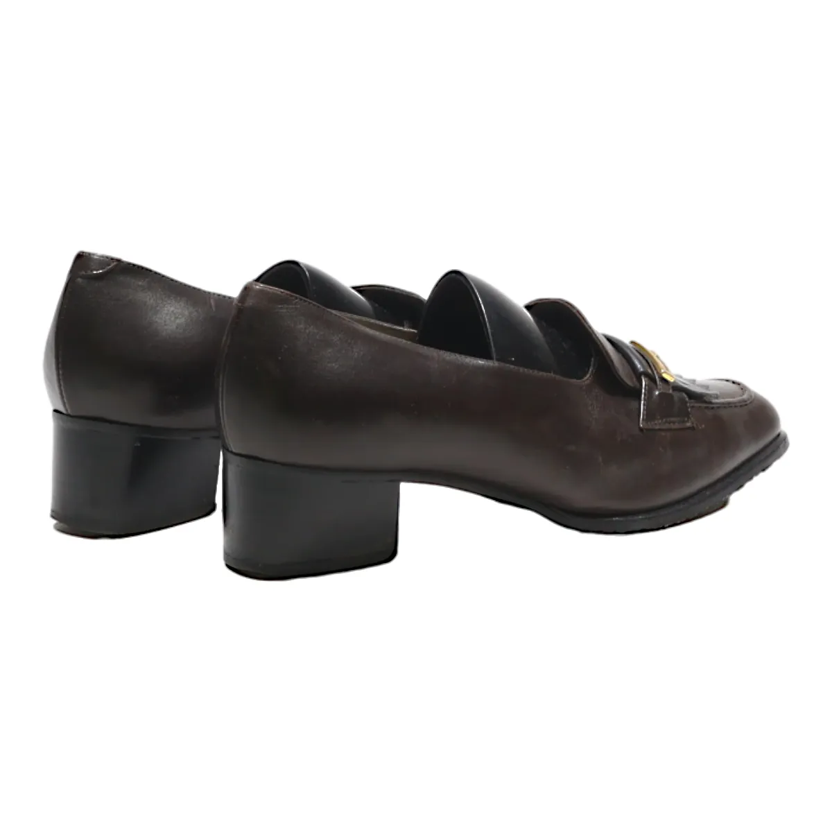 ALEXANDRIA Loafer Shoes Brown Leather Womens UK 4