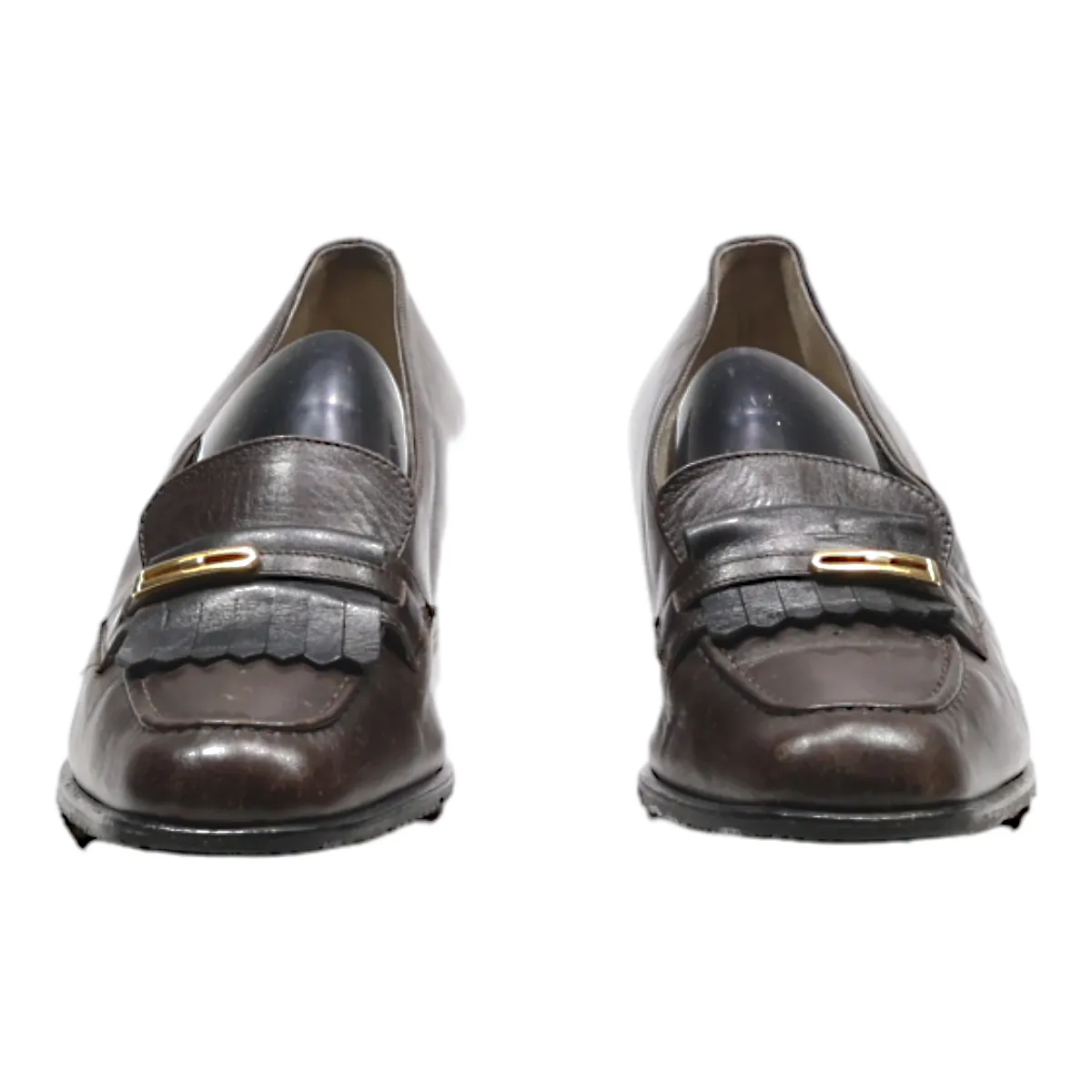 ALEXANDRIA Loafer Shoes Brown Leather Womens UK 4