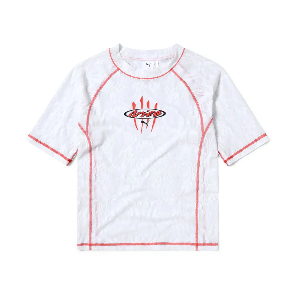   Aries Lace Rashguard Top 'White'