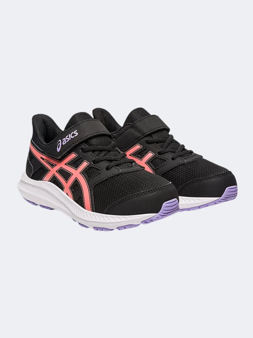 Asics Jolt 4 Ps-Girls Running Shoes Black/Papaya