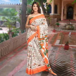 Atrangi cotton saree with blouse