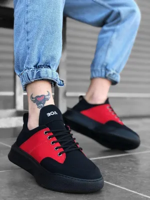 BA0163 Lace-Up High Sole - Men Sneaker Sports Shoes