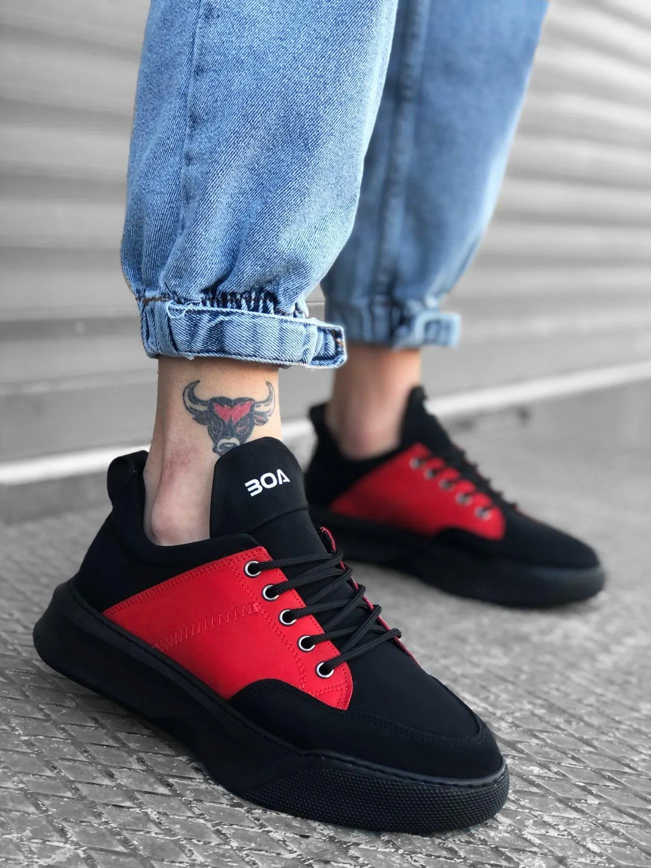BA0163 Lace-Up High Sole - Men Sneaker Sports Shoes