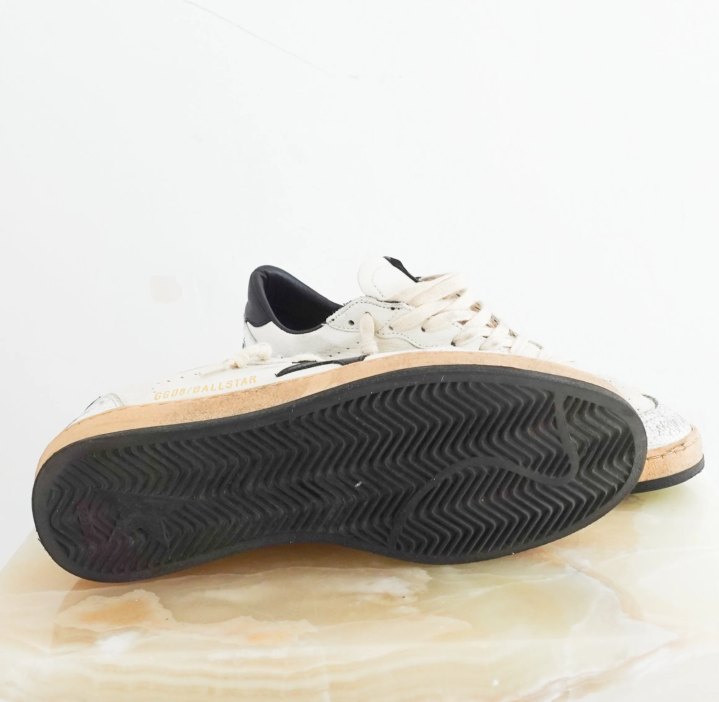 Ballstar distressed trainers RRP £180