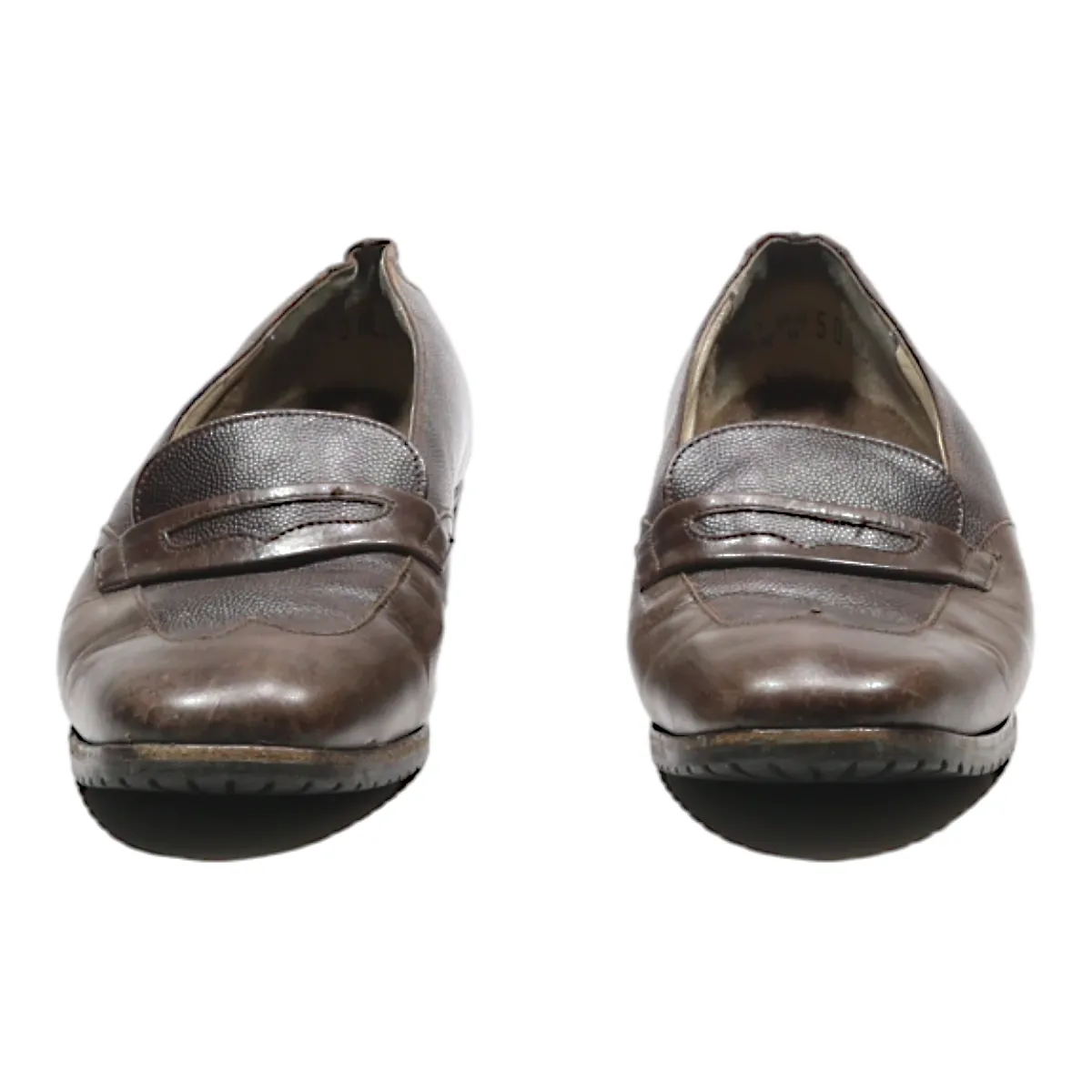 BALLY Loafer Shoes Brown Leather Womens UK 3