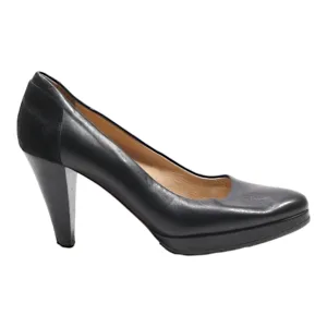 BALLY Pump Heels Black Leather Womens UK 2.5