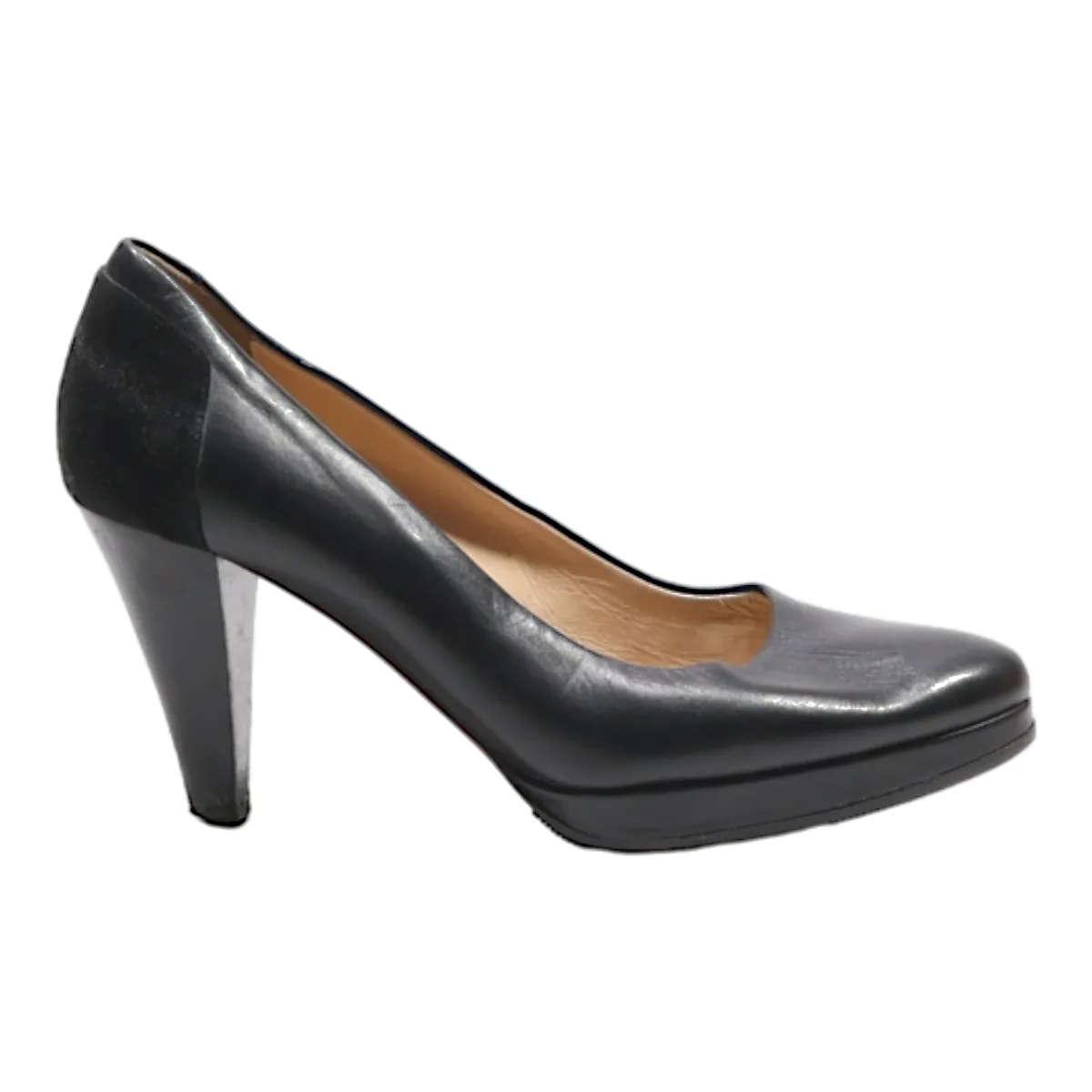 BALLY Pump Heels Black Leather Womens UK 2.5