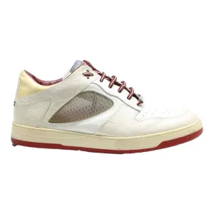 BALLY Sneaker Trainers White Leather Mens UK 7.5