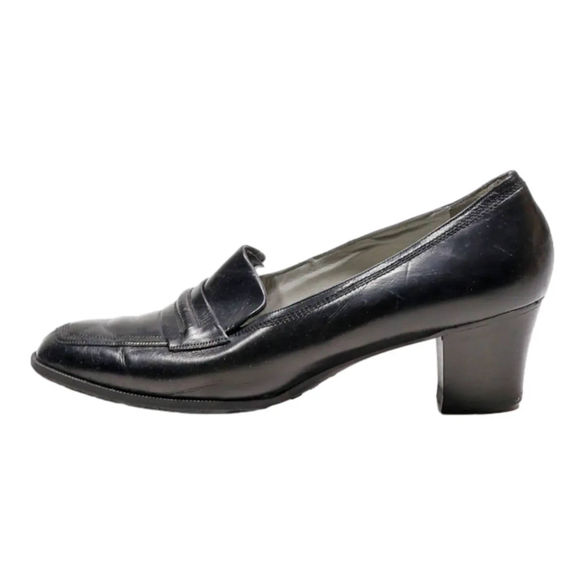 BALLY VASANO Loafer Shoes Black Synthetic Womens UK 4.5