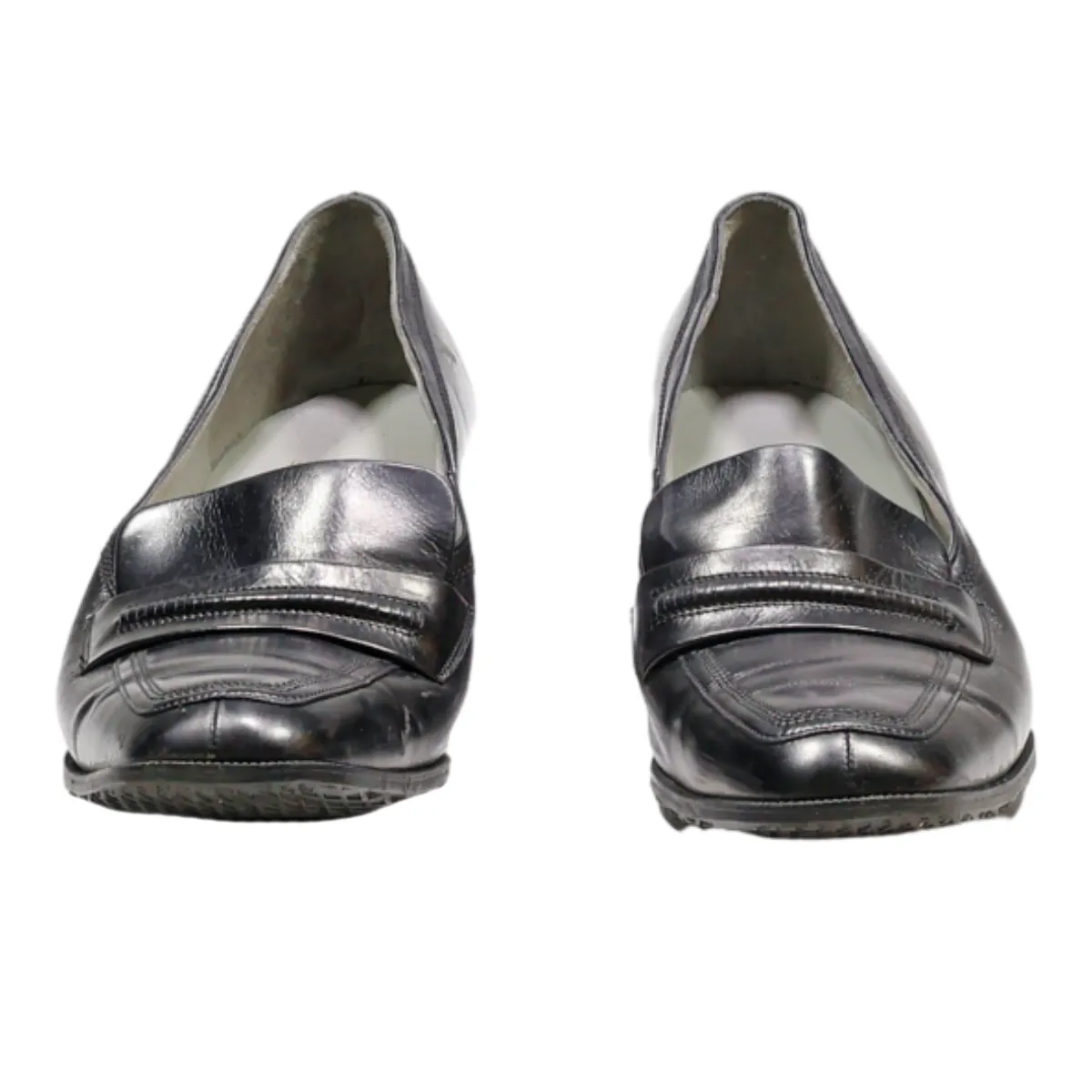 BALLY VASANO Loafer Shoes Black Synthetic Womens UK 4.5