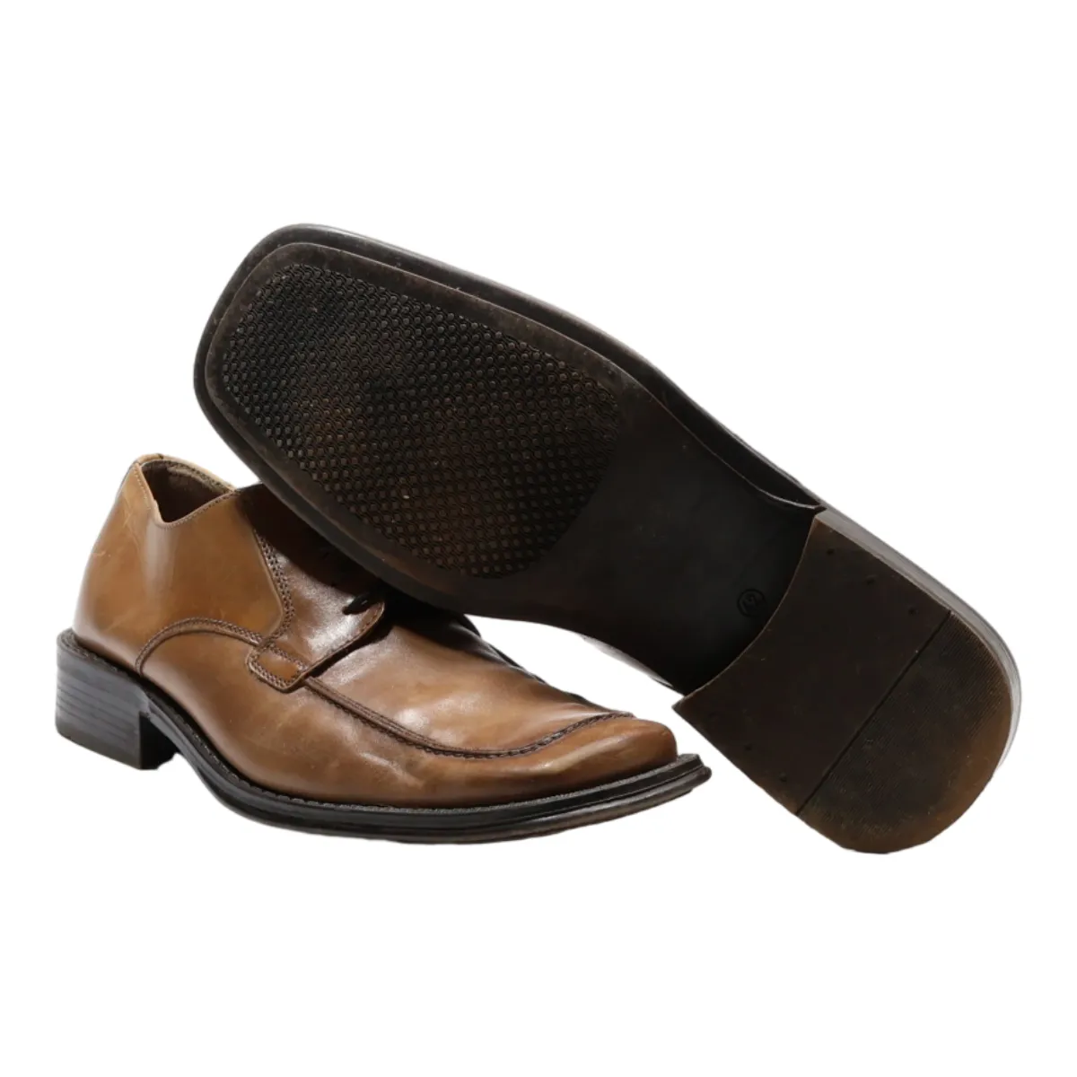 BATA Derby Shoes Brown Leather Mens UK 8