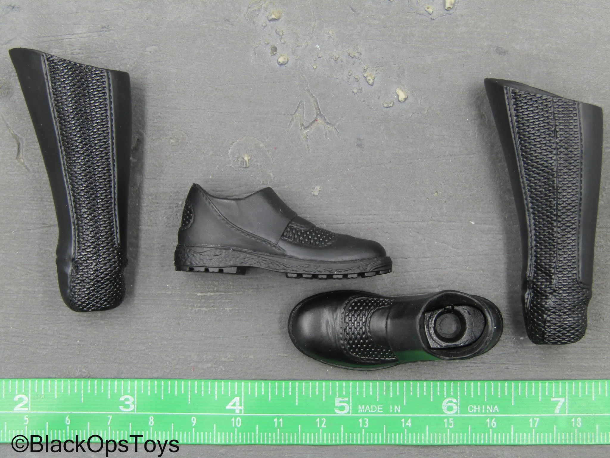 Batman Begins - Black 2-Part Boots (Peg Type)