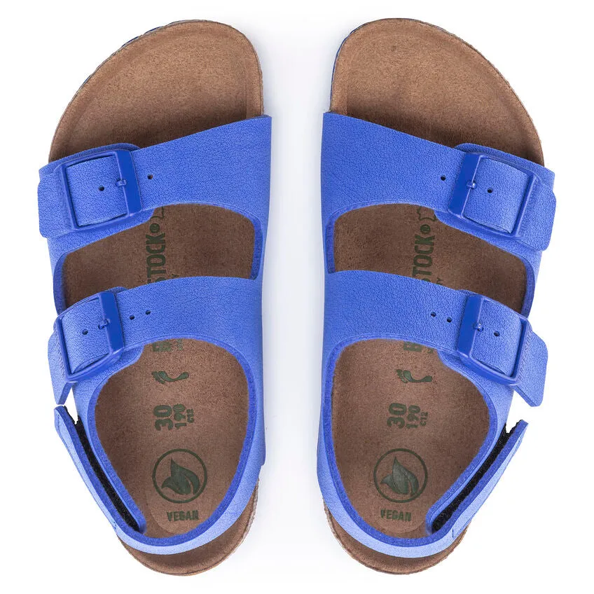 Birkenstock Unisex Kid's Electric Blue Birko-Flor Nubuck Sandals