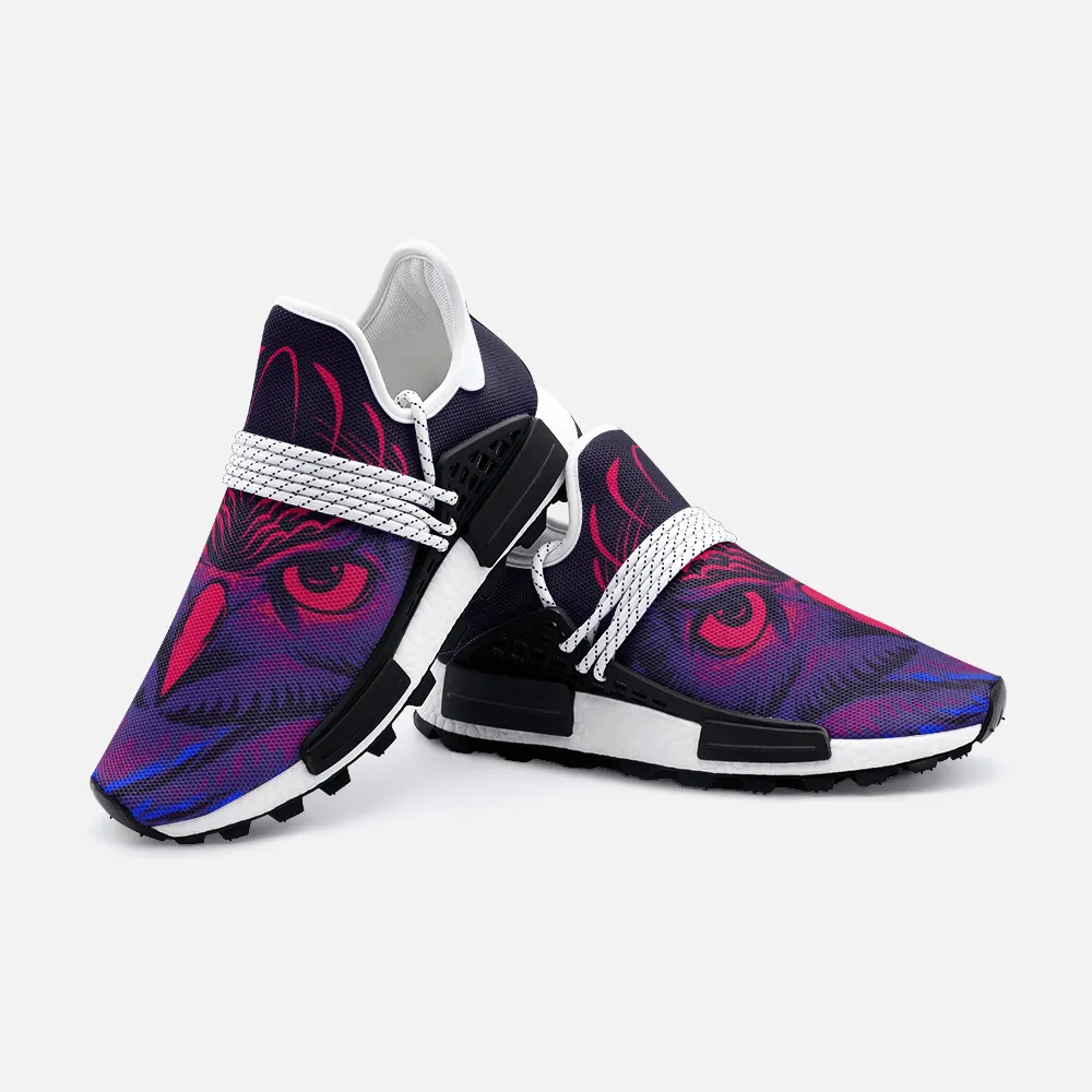 Bleu Red owl Unisex Lightweight Custom shoes