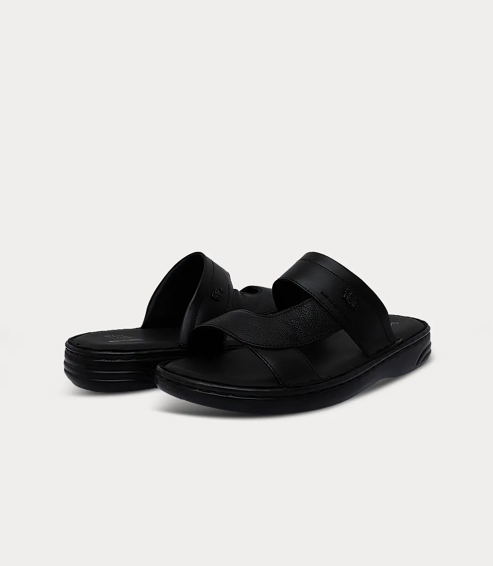 BM6868-BLACK-Men Comfort Slipper