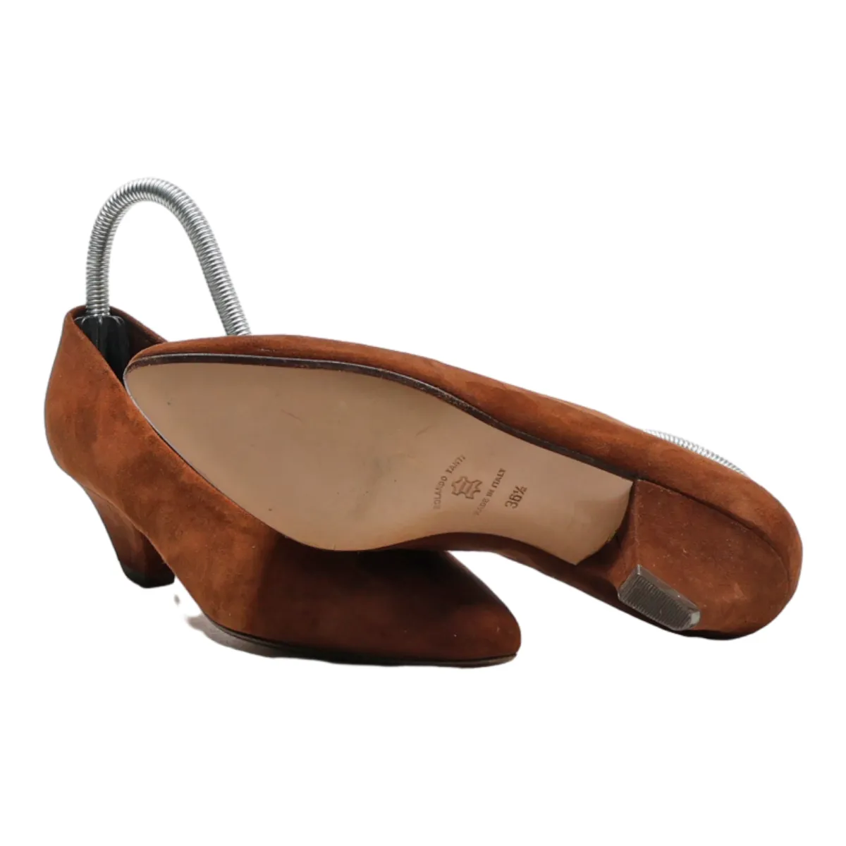 BON GENIE GRIEDER Court Heels Brown Leather Womens UK 3.5