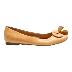 BORN Ballet Shoes Orange Leather Womens UK 9