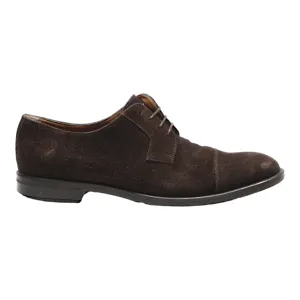 BOSS Derby Shoes Brown Suede Mens UK 6