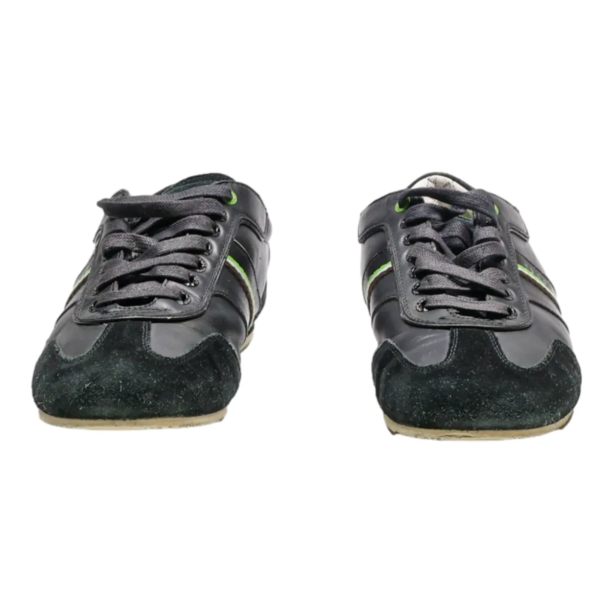 BOSS Sneaker Trainers Black Leather Mens UK 7.5