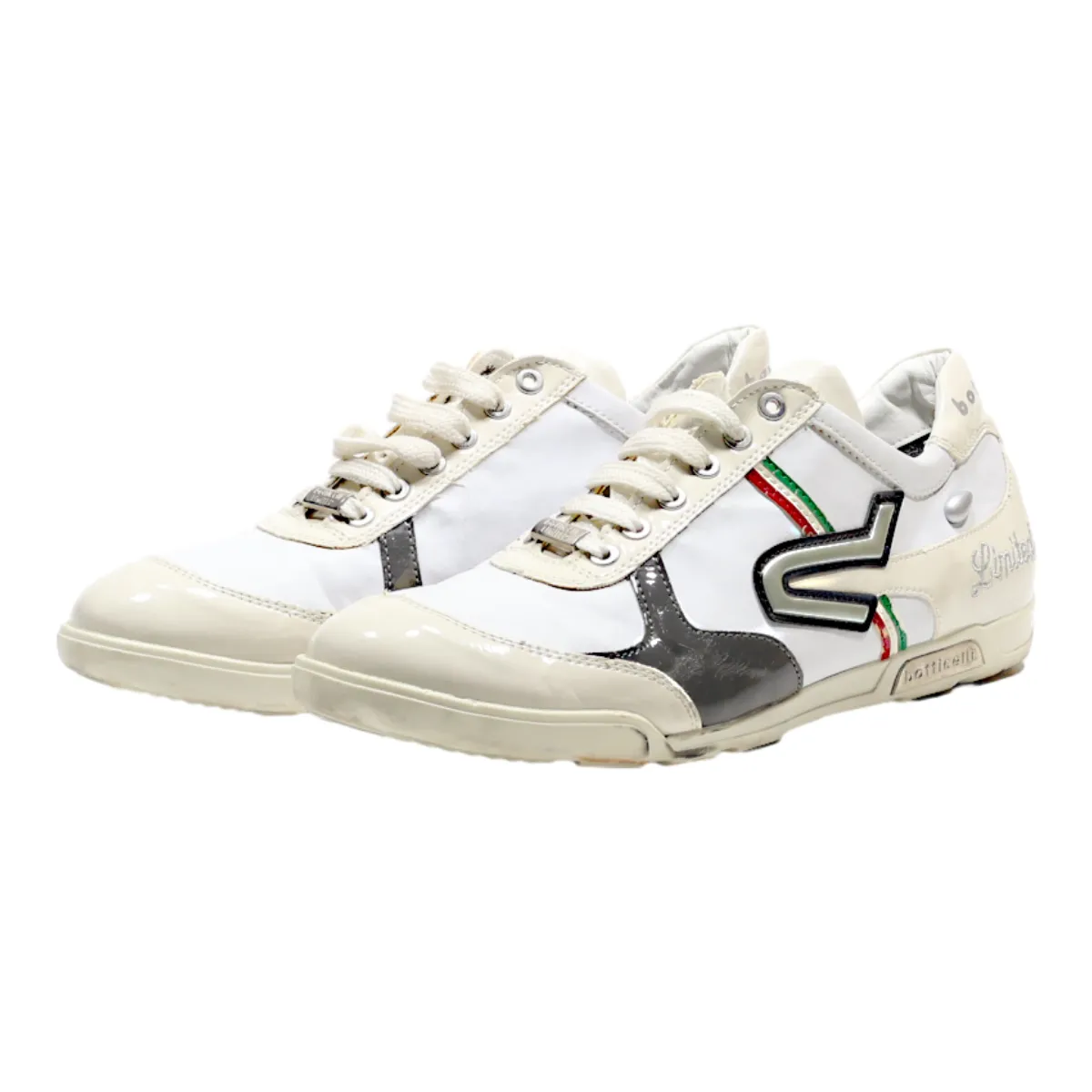 BOTTICELLI Sneaker Trainers White Leather Mens UK 9