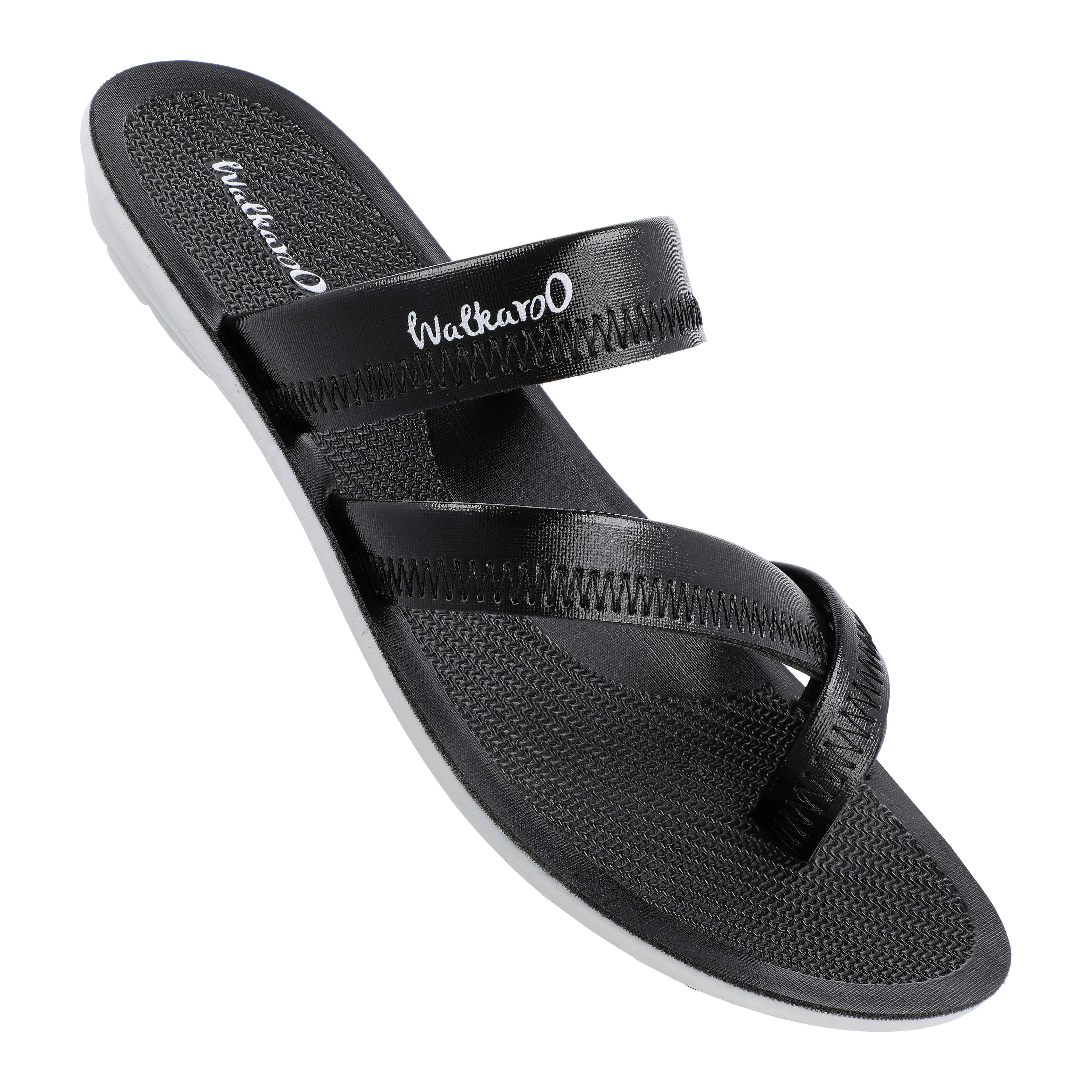 Boy's Cross Strap Slide Sandals  - WG5340 Black