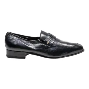 BROOKE TAYLOR Loafer Shoes Black Leather Mens UK 8