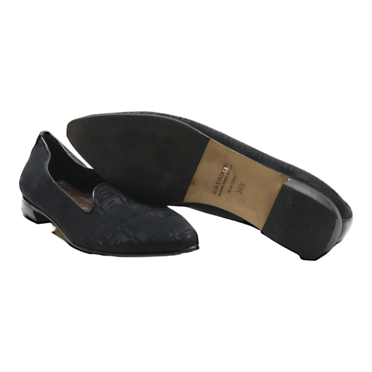 BRUNATE Loafer Shoes Black Synthetic Womens UK 5.5