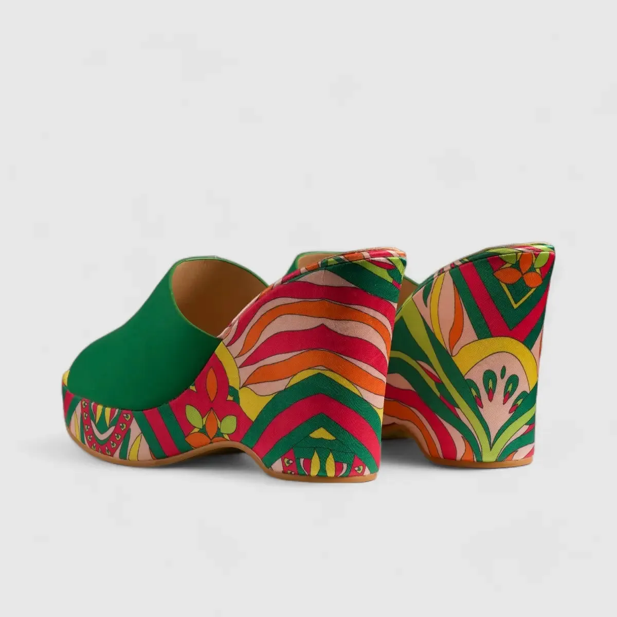 Bulbul Wedge Sandal Green HAR025